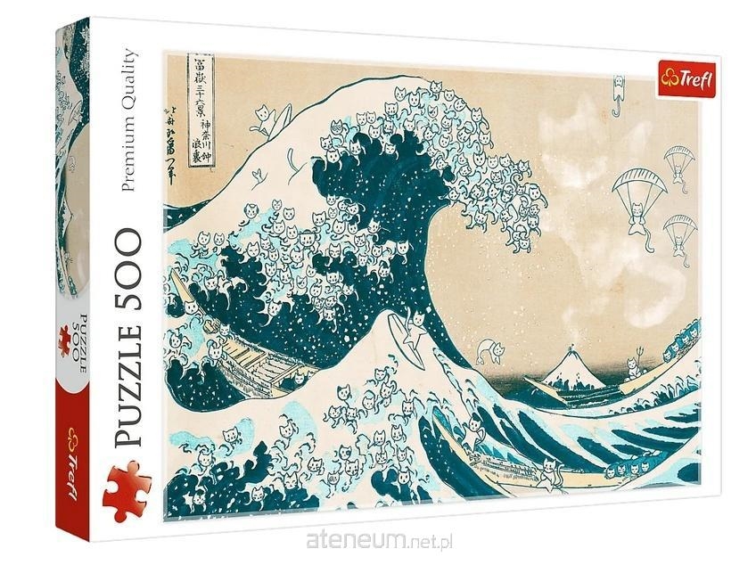 Puzzle 500 Wielka kocia fala 37537