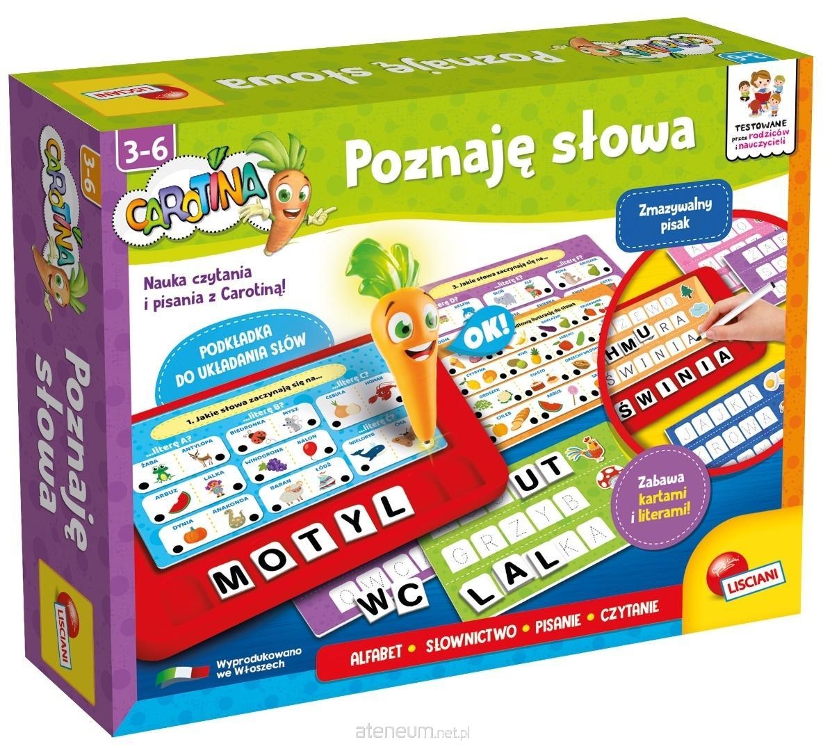 Lisciani Carotina Poznaję słowa PL102327 12876