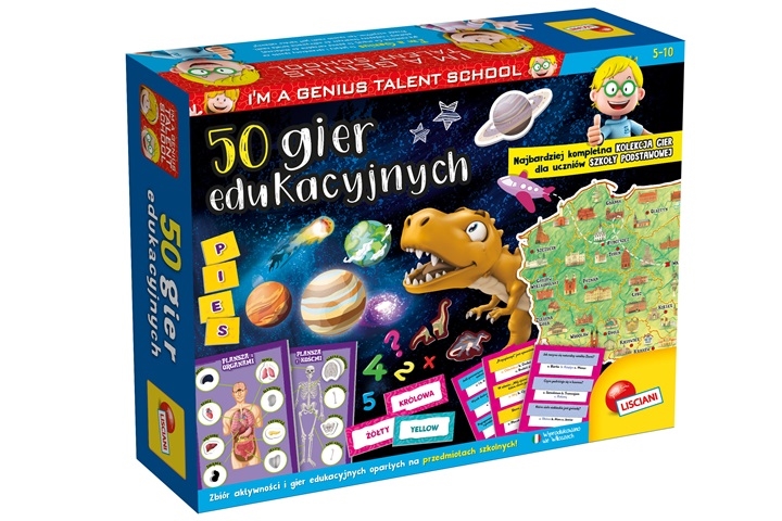 Lisciani I_m a genius 50 gier edukacyjnych 12913