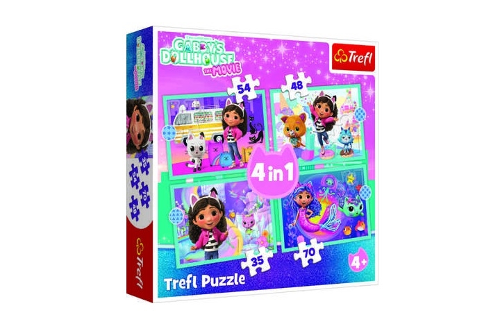 PUZZLE 4w1 Gabby przygoda 34670