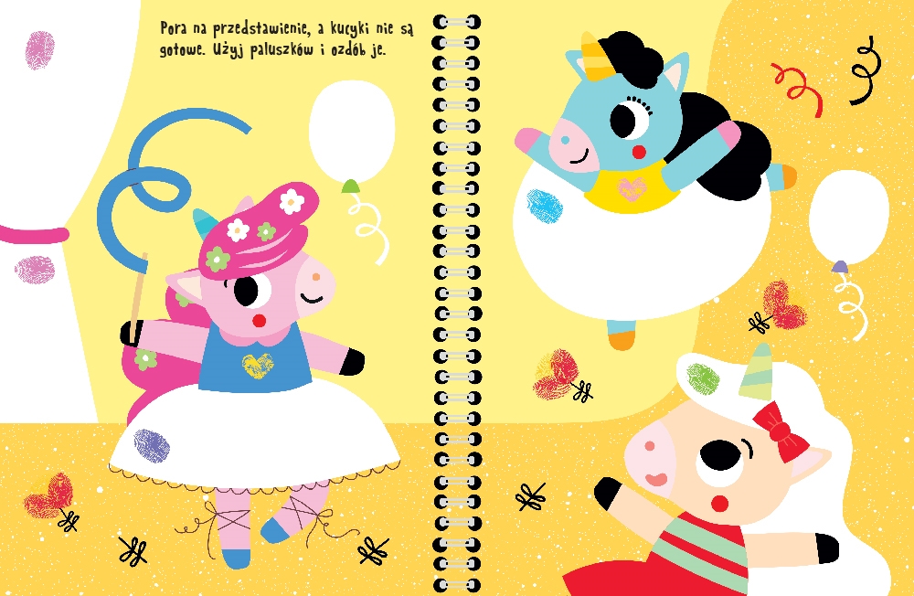 Paluszkowe malowanki. Jednorożce