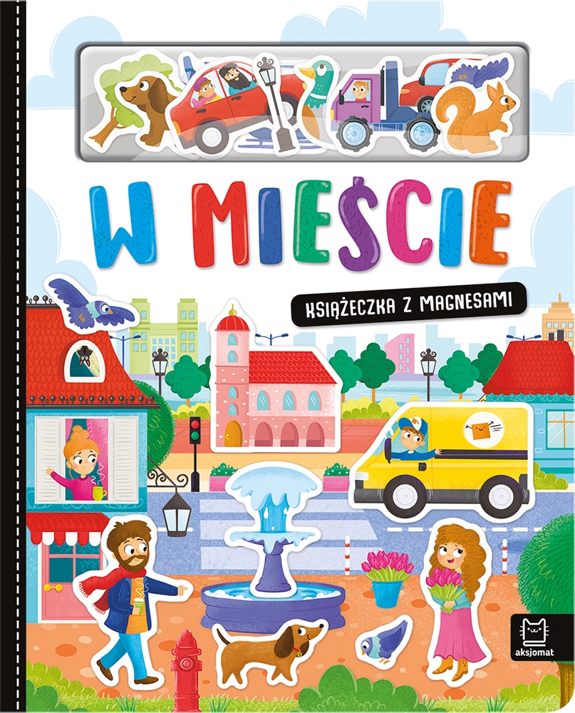 W mieście. Książeczka z magnesami