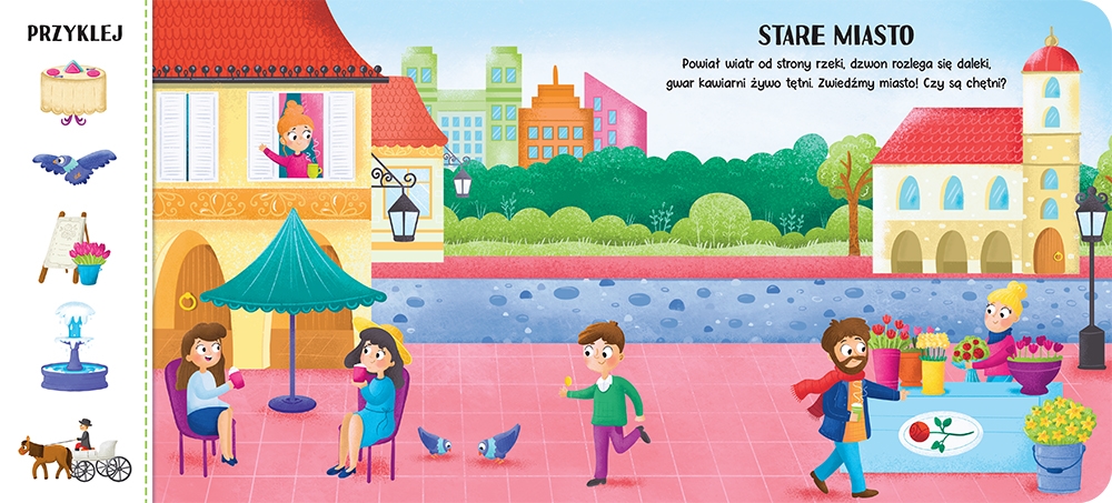 W mieście. Książeczka z magnesami