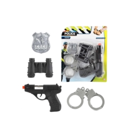 Zest.policjanta kajdanki+lornet.14150A 41504