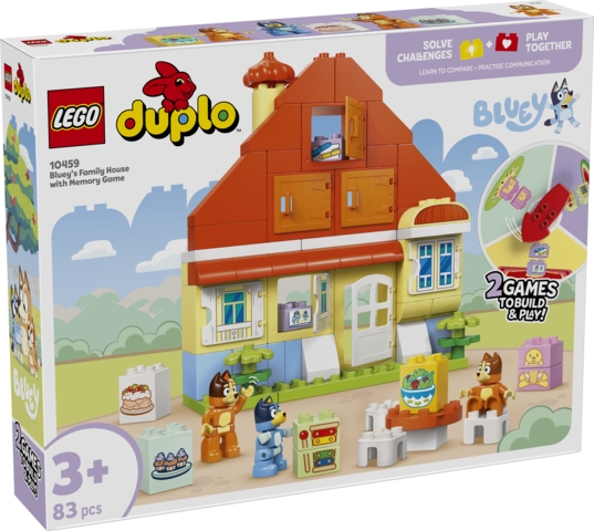 LEGO 10459 DUPLO BLUEY Dom rodzinny Bluey+gra pam.