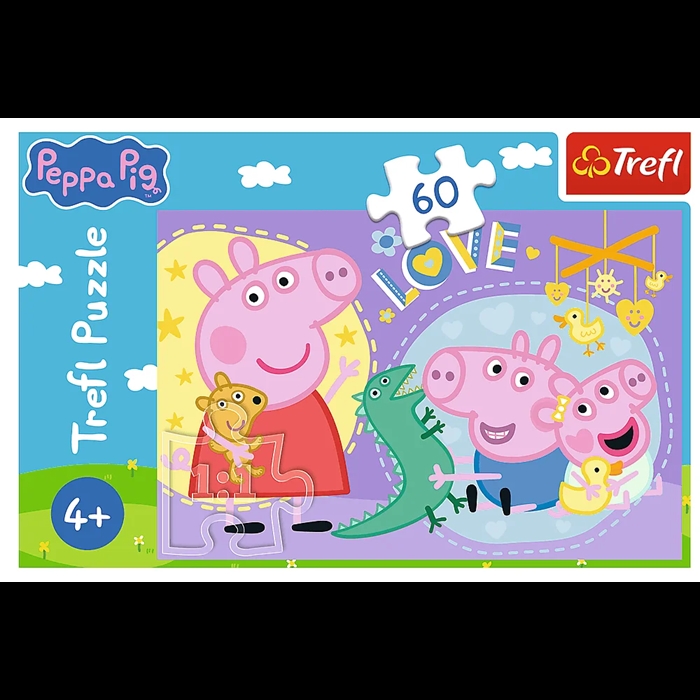 Puzzle 60 Szczęśliwa świnka 17414