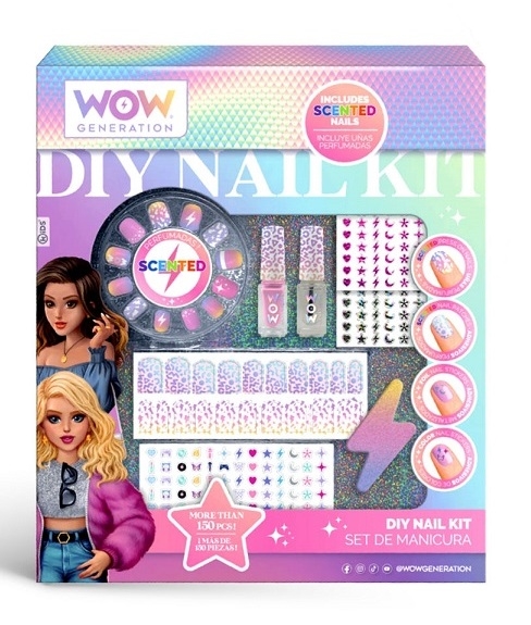 Zestaw do manicure z pachnącymi tipsami WOW