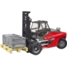 BRUDER wózek widłowy Linde HT160+paleta+kosz 02513