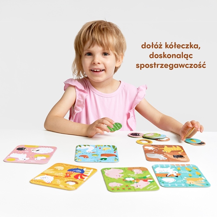 CzuCzu Puzzle Zwierzęta małe i duże 2+