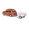 Fiat 126p + przyczepa Niewiadów Krótka brązowy