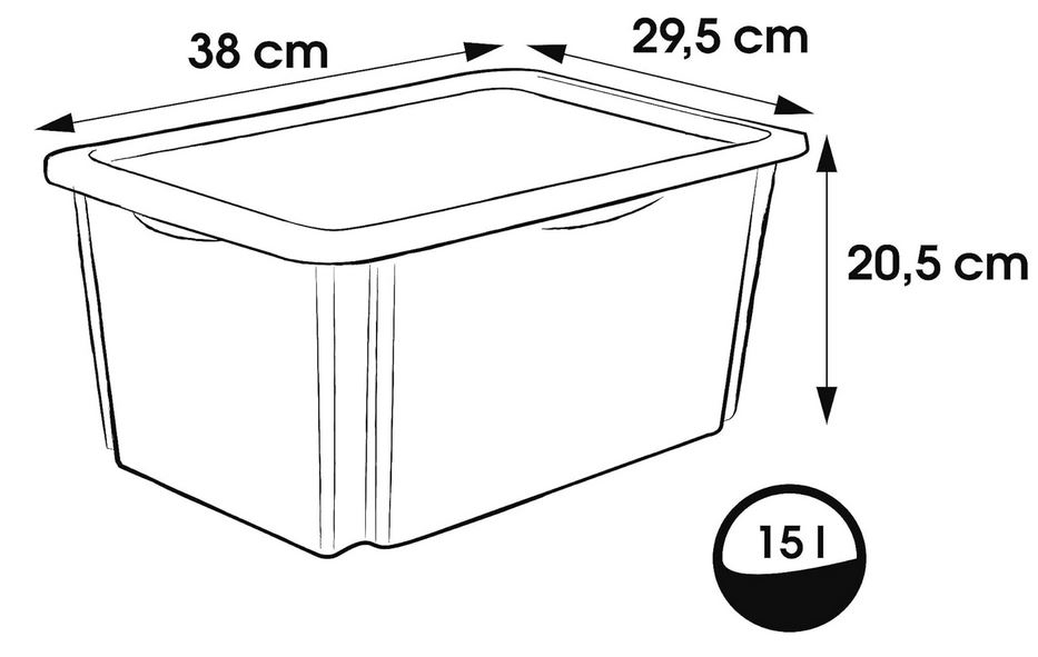KEEEPER skrzyn.obr.pok.15L Winnie bia.78732