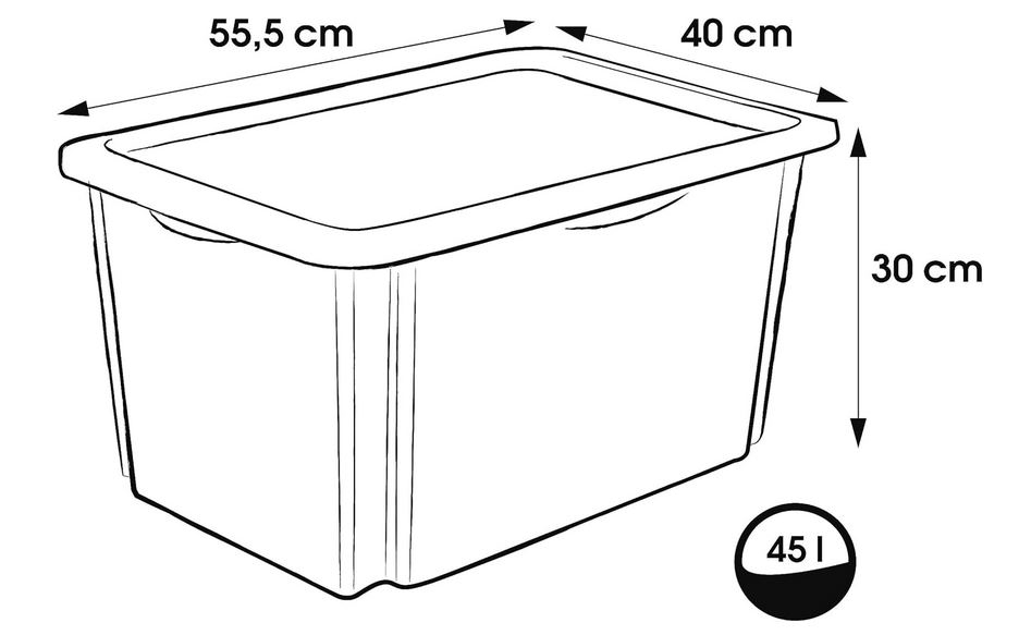 KEEEPER skrzyn.obr.pok.45L Minnie pink 81169