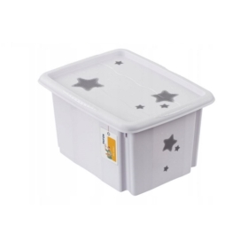 KEEEPER skrzynka z pokrywką15L Stars biały 81909
