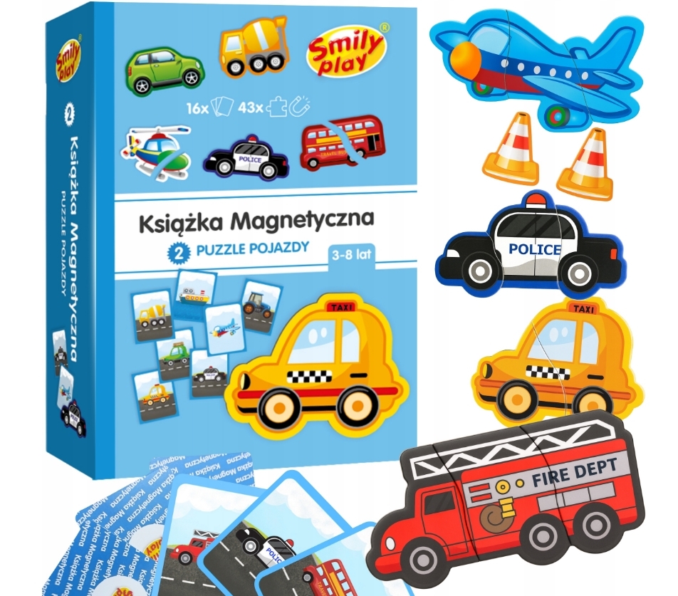 Książka magnetyczna puzzle pojazdy SP85300 53006