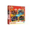 PUZZLE 4w1 Strażak na sygnale /Strażak Sam 34348