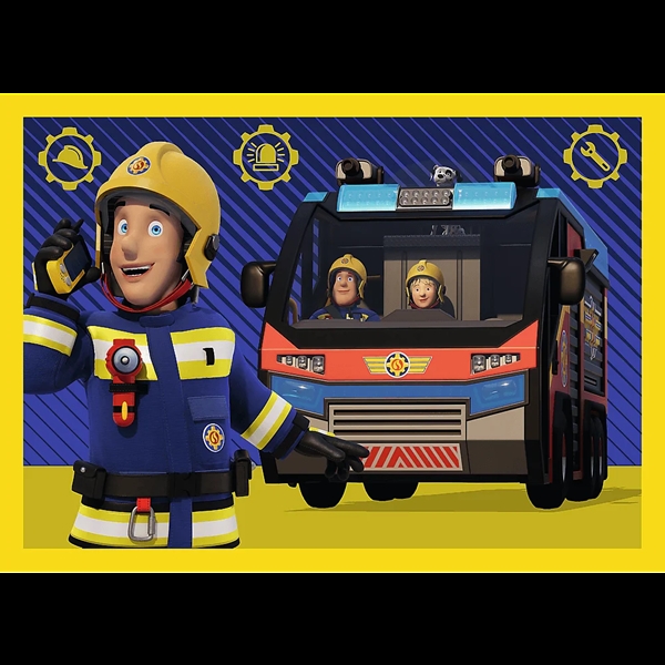 PUZZLE 4w1 Strażak na sygnale /Strażak Sam 34348