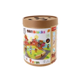 TREFL Zabawka drewn.O!Klocki Farma 61716