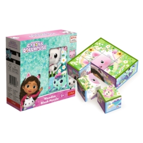 TREFL Zabawka drewn.Block puzzle KociD.Gabby 62007