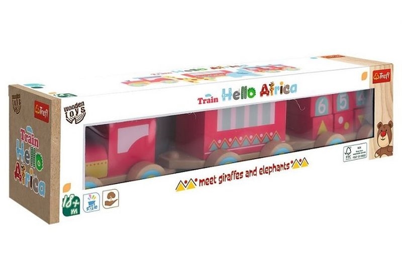 TREFL Zabawka drewn.Train Africa 61695
