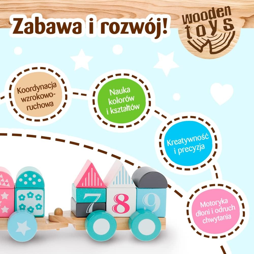 TREFL Zabawka drewn.Train Africa 61695