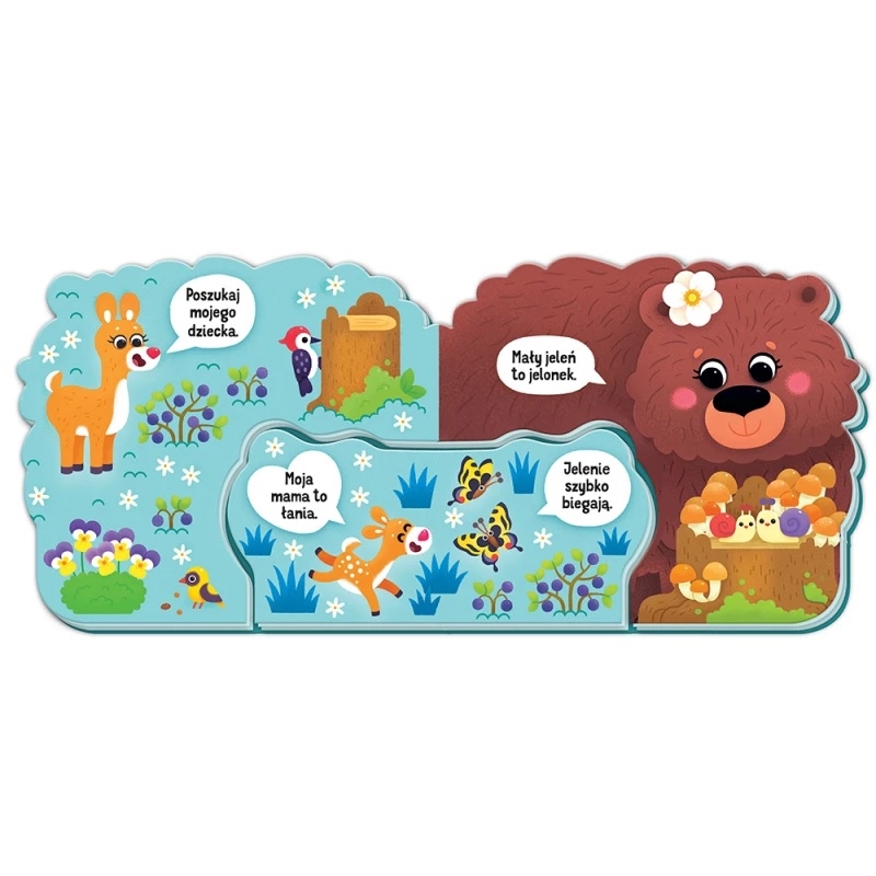 Mamy i dzieci w lesie. Dwie książeczki w jednej