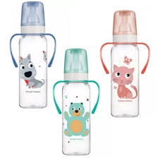 BUTELKA 250 DEKOROWANA UCHWYT KOLOROWA FARMA