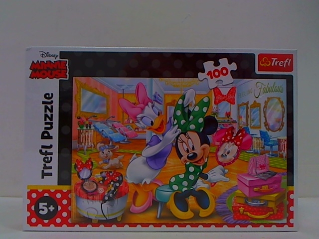 Puzzle - 100 - Minnie w salonie kosmetycznym - Dis