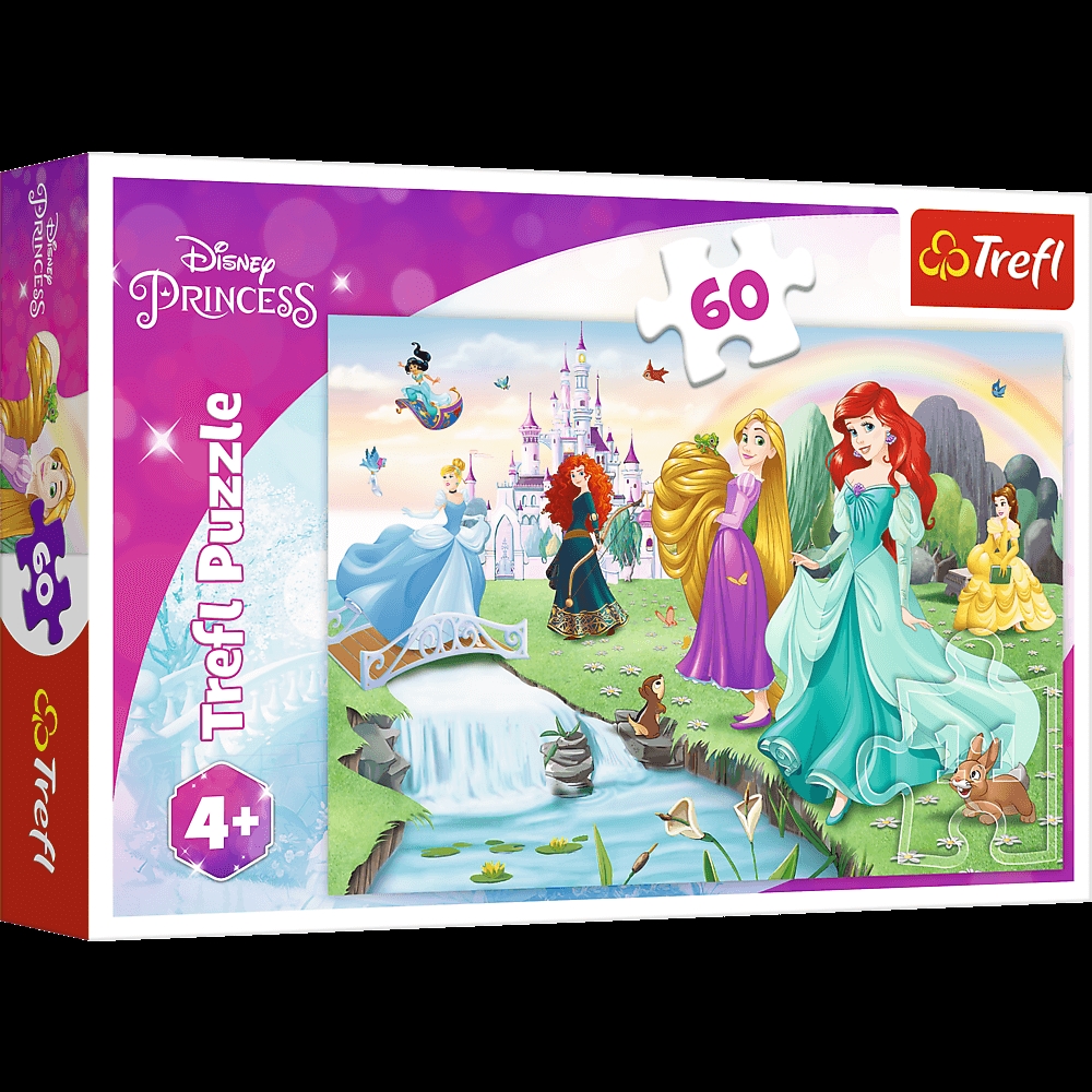 Puzzle - 60 - Poznaj Księżniczki - Disney Princess
