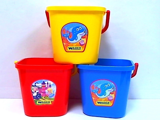 WIADRO 7,5L DUŻE KWADRATOWE