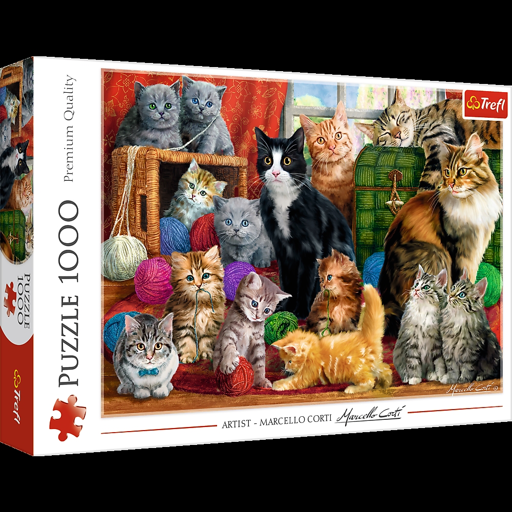 Puzzle 1000 el. Kocie Spotkanie Trefl 10555