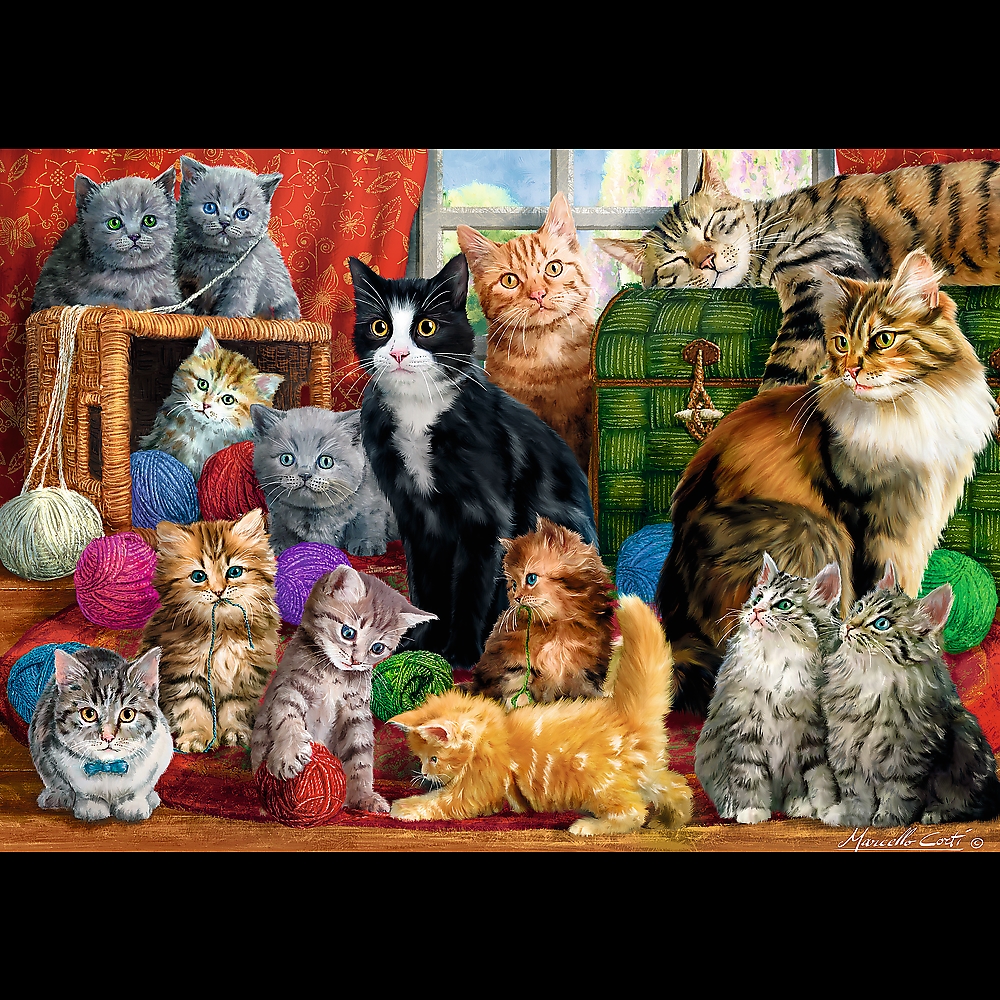 Puzzle 1000 el. Kocie Spotkanie Trefl 10555