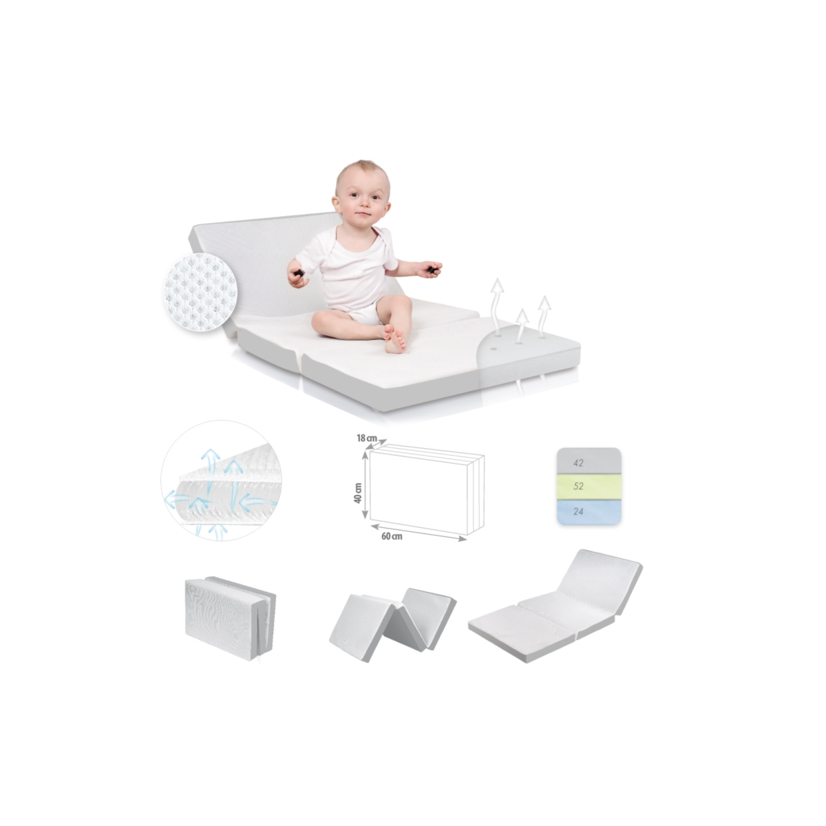 MATEX MATERAC REHABILITACYJNY VENTI 120X60