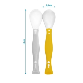 BABYONO ZESTAW ŁYŻECZEK PLASTIKOWYCH 2SZT