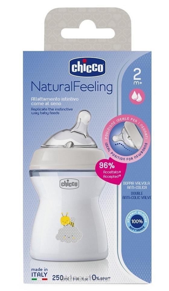 CHICCO BUTELKA NF PLAST 0M+ 250ML