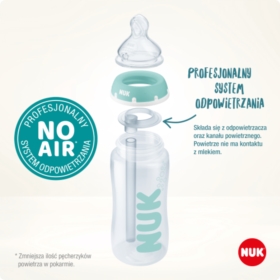 NUK BUTELKA 300ML WSKAŹNIK TEMPERATURY 0-6