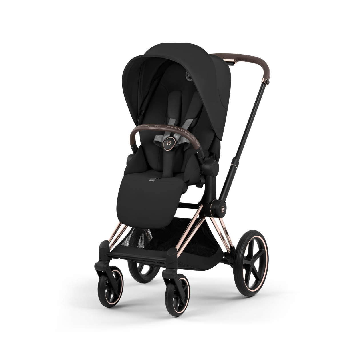 CYBEX PRIAM 5.0 COMFORT SEPIA BLACK ROSEGOLD 2W1