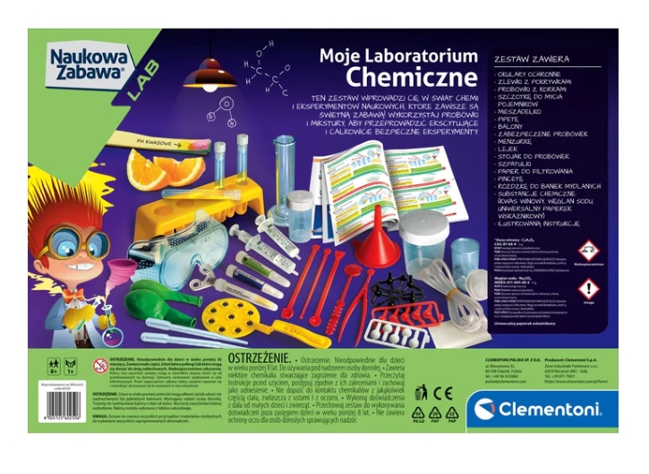Zestaw Moje Laboratorium Chemiczne Clementoni 6025
