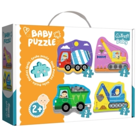 Puzzle - Baby Classic - Pojazdy na budowie -36072