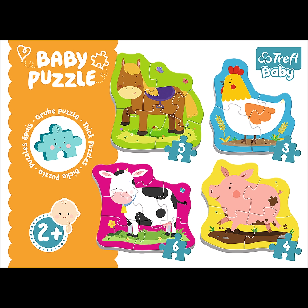 Puzzle - Baby Classic - Zwierzęta na wsi - 36070