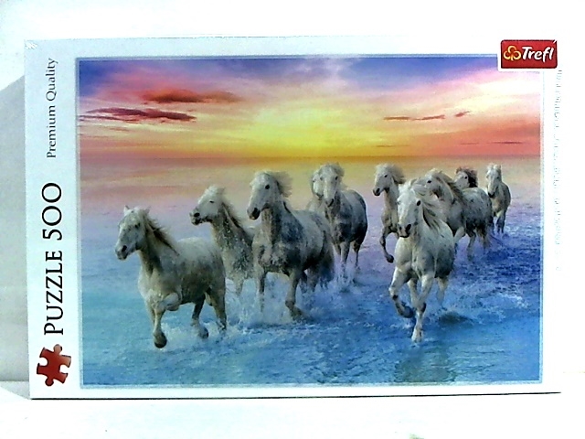 PUZZLE 500 BIAŁE KONIE W GALOPIE