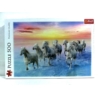 PUZZLE 500 BIAŁE KONIE W GALOPIE