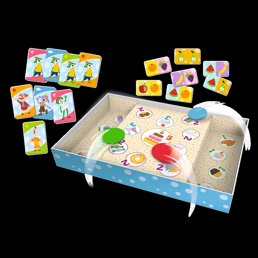 Gra 3w1 Domino Pchełki Kuku Rodzina Treflików 0192