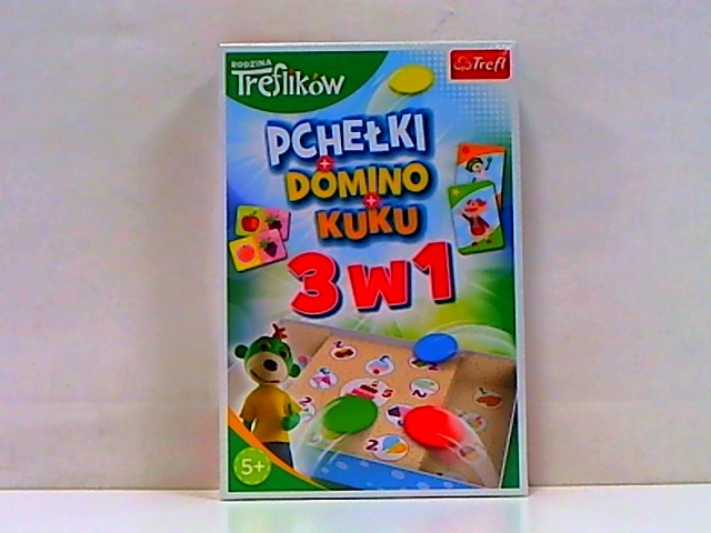 Gra 3w1 Domino Pchełki Kuku Rodzina Treflików 0192