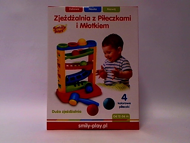ZJEŻDŻALNIA Z PIŁECZKAMI I MŁOTKIEM SMILY PLAY