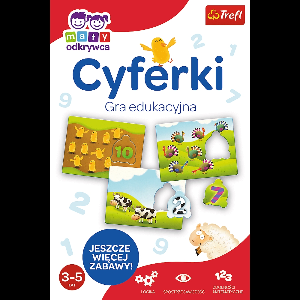 Gra edukacyjna Cyferki z Serii Mały Odkrywca Trefl