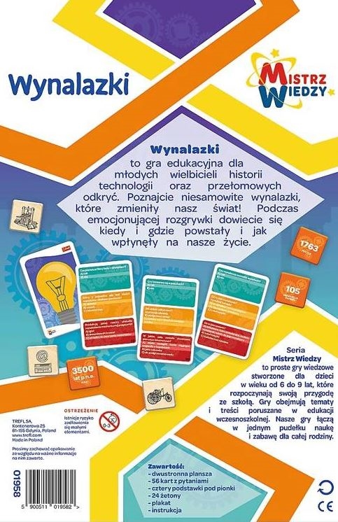 Gra Wynalazki z Serii Mistrz Wiedzy Trefl 01958