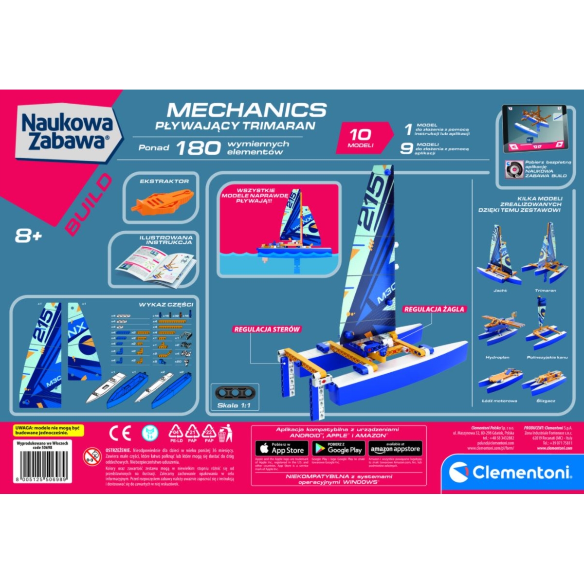 CLEMENTONI LABORATORIUM  PŁYWAJĄCY TRIMARAN