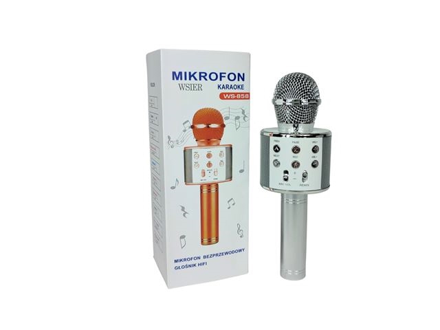MIKROFON BEZPRZEWODOWY SREBRNY