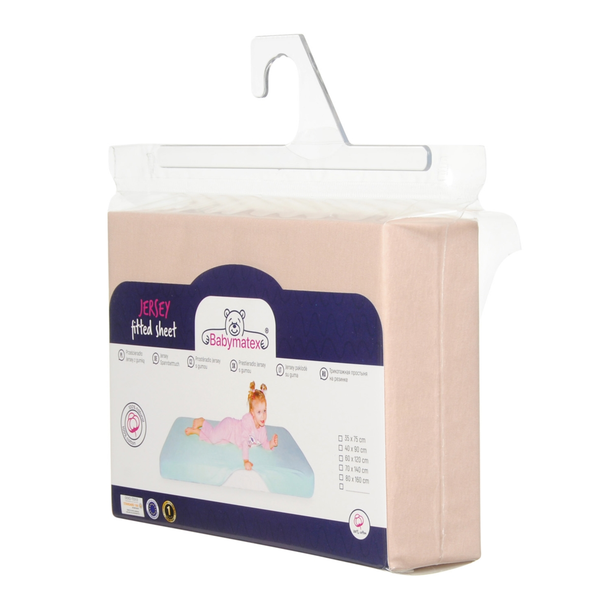 BABYMATEX PRZEŚCIERADŁO JERSEY Z GUMĄ 60X120