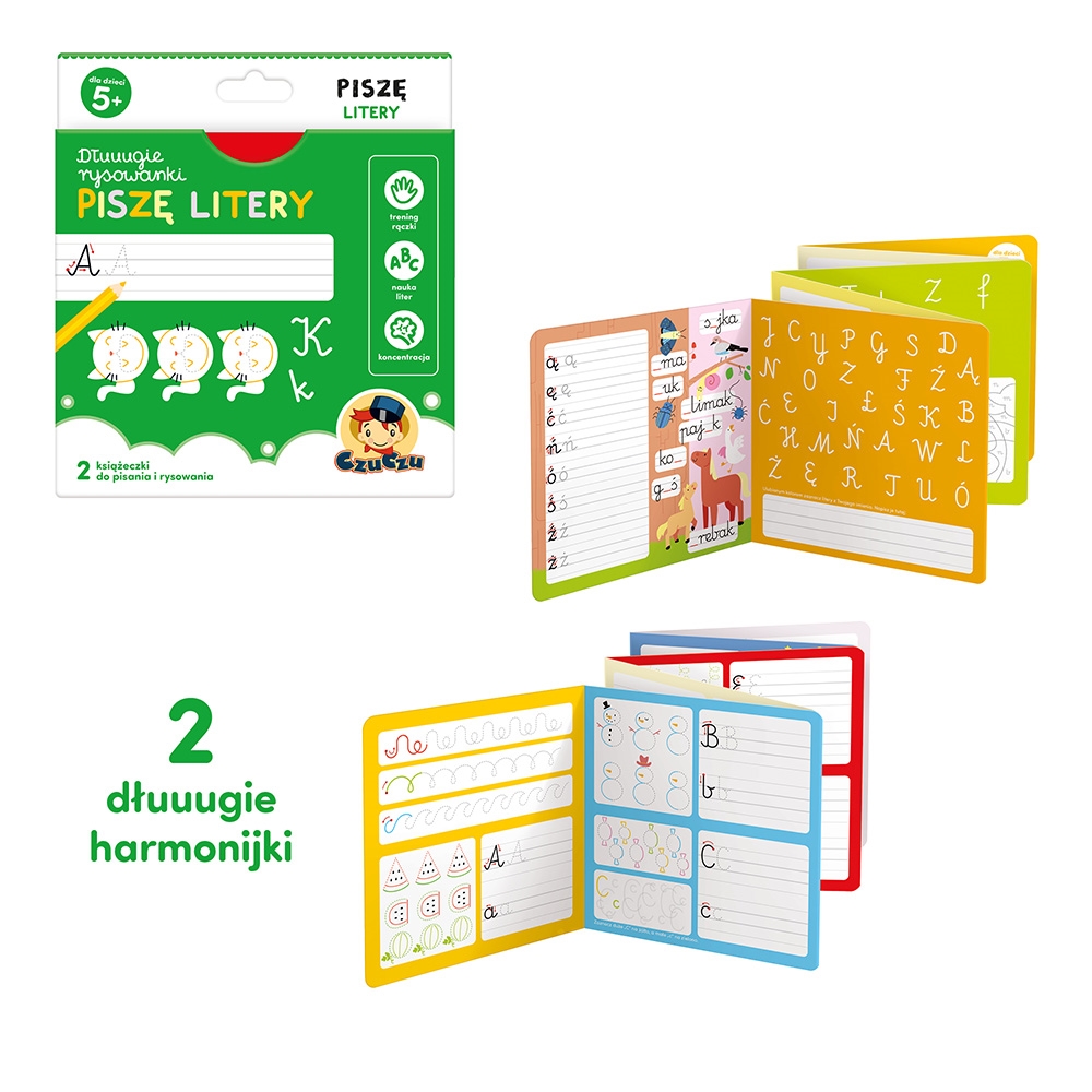 CZUCZU DŁUGIE RYSOWANKI PISZĘ LITERY